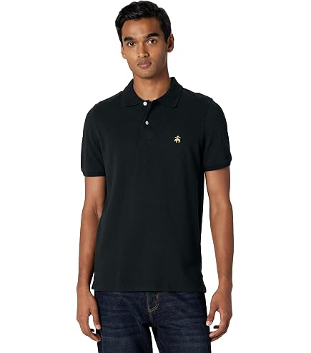 Brooks Brothers Men's All Cotton Golden Fleece Embroidery Solid